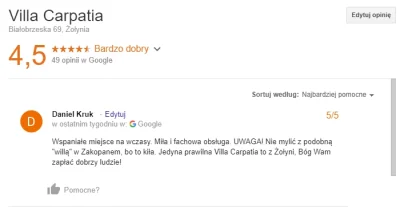 wyestymowany - Dobre Mirki już działają.

Zdecydowanie polecam obiekt:

Villa Car...