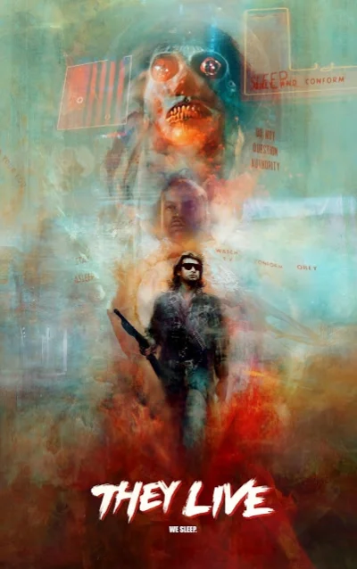 ColdMary6100 - They Live' by Christopher Shy #plakatyfilmowe