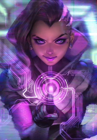 M.....n - #randomanimeshit #overwatch #sombra #animeart