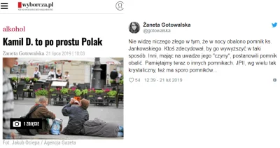 Xtreme2007 - Niejaka Gotowalska z ,,Wyborczej" piała z zachwytu po rozwaleniu pomnika...