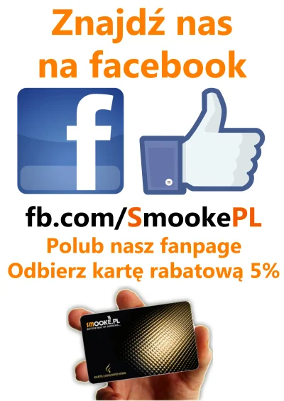 Smooke_pl - Jeśli chcecie otrzymać kartę rabatową 5% na cały asortyment w SMOOKE.PL, ...
