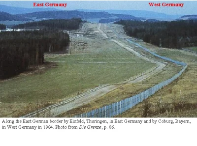 johanlaidoner - Granica między wschodnimi, a zachodnimi Niemcami w 1984r. W czasie ni...