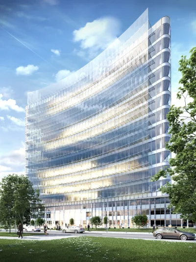 MiejscaWeWroclawiu - Przy ul. Fabrycznej powstanie nowy biurowiec "Carbon Tower" ( ͡°...