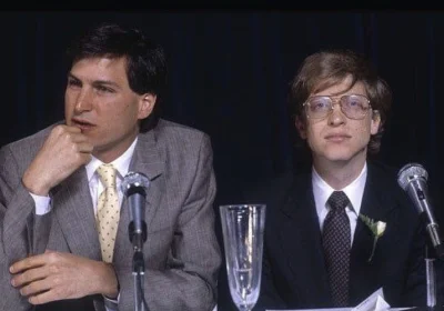 orbitowski - Steve Jobs i Bill Gates 1985 #fotohistoria #ciekawostki