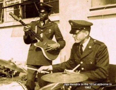 F.....x - #muzyka #wojsko #rock #gitara #hendrix Przez krótki czas Jimi Hendrix był w...