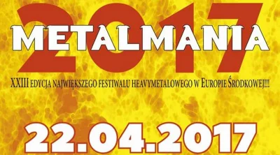 Niedowiarek - Metalmania 2017 - pierwsze zespoły ogłoszone

Moonspell, Sodom i Furi...