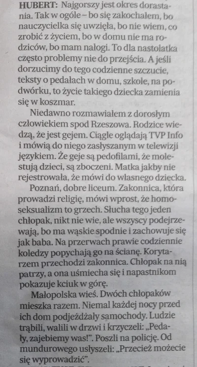 spere - > jakiego #!$%@? wsparcia, a co w Polsce mordują homo? Macie dobrze to się ci...