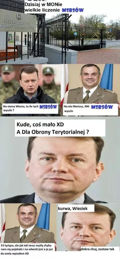 P.....0 - #wojsko #wojskopolskie #heheszki #obronaterytorialna
Chyba tak to mogło wy...