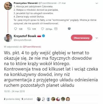 k.....2 - > Jeszcze trochę i będziemy mieli płaskoziemców w parlamencie...

@Nedkel...