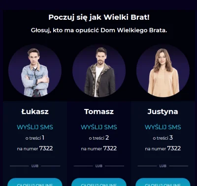 lubielukaszka - Głosowanie Zaktualizowane 
#bigbrother