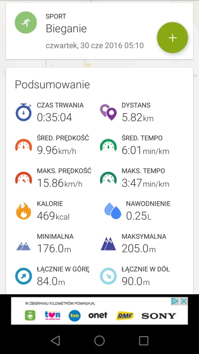 M.....o - Mój rekord jak na 6km ᕙ(⇀‸↼‶)ᕗ Zawsze na ten dystans biegłem +/- 37min. 180...