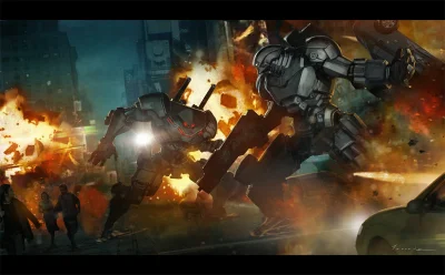 d.....4 - 8. "Mech Battle" Jessada-art http://jessada-art.deviantart.com/art/Mech-Bat...