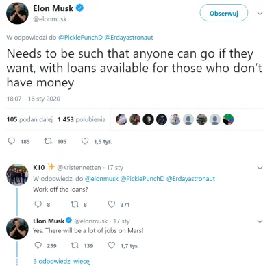 Monialka - Młodziaki, macie szansę ( ͡° ͜ʖ ͡°)

https://twitter.com/elonmusk/status...