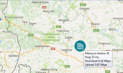 jakub-korzyniewski - Na speedtest.pl jeszcze mogłem zobaczyć chyba prędkość łącza w m...