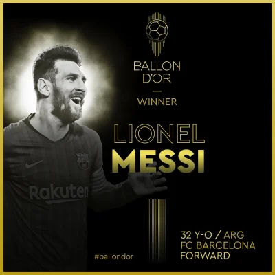 tomekwykopuje - Leo Messi proszę Państwa. Sześć Złotych Piłek. Najwięcej w historii. ...