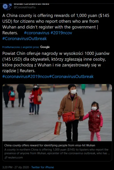 Wolvi666 - #wirus #trocheheheszki #chiny #2019ncov #rokszczura
https://twitter.com/C...