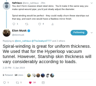 anon-anon - Elon stwierdza, że nie będzie kręcić z tą rakietą... Za to nierówno położ...