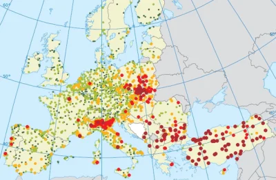 Sierkovitz - @Suweren: Znajdź Śląsk na mapce ;) Mapa zanieczyszczenia powietrza pyłem...