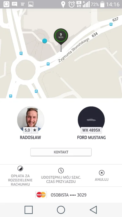 Qnik666 - Taką taksą to można jeździć :-P 
#uber #ford #mustang