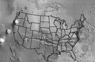 d.....4 - Mapa USA na tle kanionu.