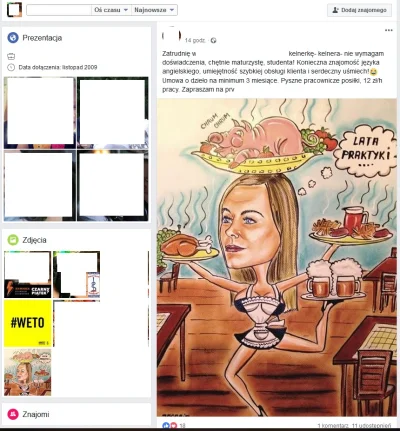 ChempyTuj - Kobieta ma na FB profilowe zdjęcia pokazujące poparcie dla czarnego piątk...