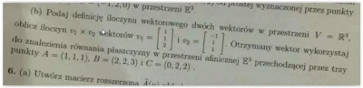 Heibonna - #matematyka #algebraliniowa #geometria
Mam takie zadanie. Iloczyn wektoro...