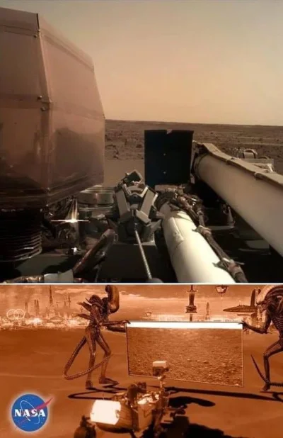 A.....7 - Tak było, nie zmyślam. ( ͡° ͜ʖ ͡°) #alien #mars #insight