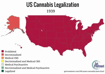 InformacjaNieprawdziwaCCCLVIII - Historia legalizacji marihuaen w USA. 

#ciekawost...