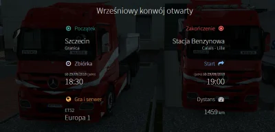 Lepki - Przypominam o dzisiejszym konwoju :)
#ets2