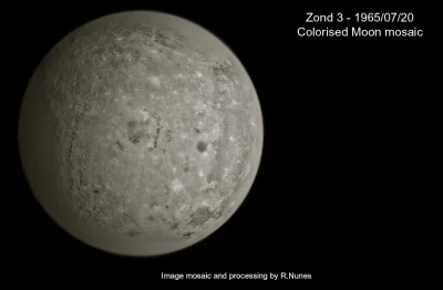 d.....4 - Mozaika zdjęć ciemnej strony Księżyca wykonanych przez radziecką sondę kosm...