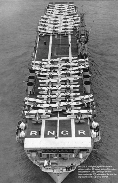 Zdejm_Kapelusz - USS Ranger na Atlantyku, 1941 rok.

#fotografia #wojsko #iiwojnasw...