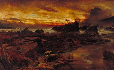 Martingale - Albert Goodwin, Shipwreck: Sinbad the Sailor Storing his Raft, 1887

#...