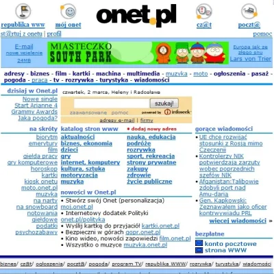 c.....a - Kiedy mieliście założony internet? Ja w wakacje 2000. #internet #pytanie