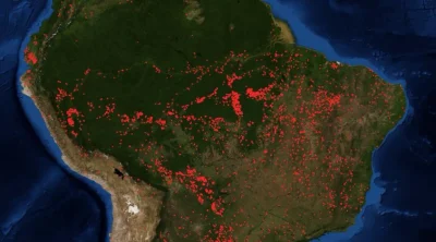 cieliczka - Aktualna mapa pożarów w Ameryce Południowej

Jeśli chodzi o samą Amazon...