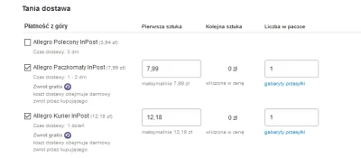 Karkoon - @Dezynwoltura: chyba wybiorę InPost bo wydaje się być najprostszy. Nie mogę...