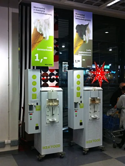 C.....x - @plusbear: Widziałeś automaty do robienia lodów w IKEA? ( ͡° ͜ʖ ͡°)