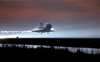 s.....w - Lądowanie wahadłowca Columbia na przylądku Canaveral, zakończenie misji STS...