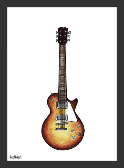 beatha - > Promise
Gibson Les Paul (⌐ ͡■ ͜ʖ ͡■)

15x21cm, akwarela, czarny długopi...