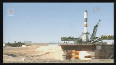 blamedrop - Start rakiety Sojuz-U z kosmodromu Bajkonur ze statkiem transportowym Pro...