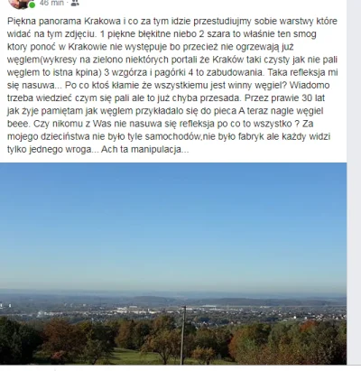 Pix777 - #krakow #smog taki znajomy to skarb, na szczęście zablokował mnie jak mu nap...