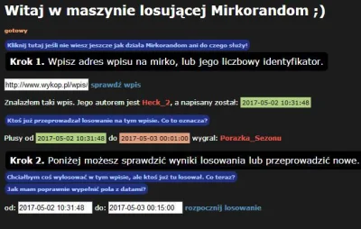 Heck2 - Kontynuacja wpisu - LINK

#rozdajo wygrał Wykopek o nicku @PorazkaSezonu

...