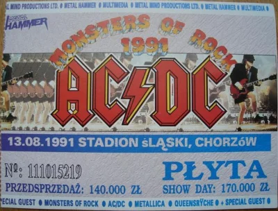uplas70 - Byłem na ich koncercie w 1991 w Chorzowie mialem taki bilet jak ten. To sie...