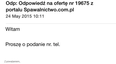 S.....Q - @void1984: odpowiedz za chwile

Dalej telefon i propozycja - kraj, stawka, ...