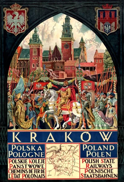 C.....h - Plakat PKP reklamujący Kraków. Rok 1926.
SPOILER