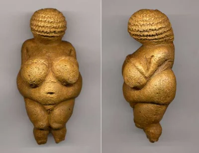 powsinogaszszlaja - Wenus z Willendorfu – mierząca 11,1 cm figurka z epoki górnego pa...