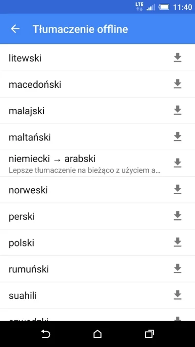 guilmonn - Przeglądam oferowane pakiety językowe offline w google translatorze, a tut...