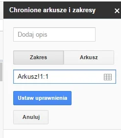 gromusek - Mirki czy da się w Arkuszach #google podczas ochrony arkuszy i zakresów do...