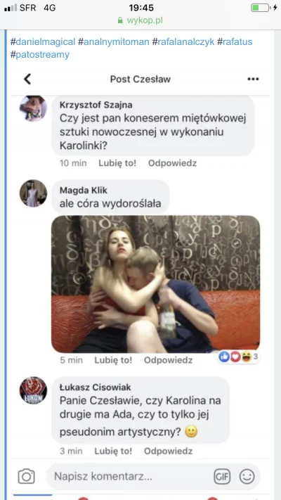 Ogladacznowy - A tak było wesoło u taty Czesia wczoraj na fb a tu dziś lipa ( ͡° ͜ʖ ͡...