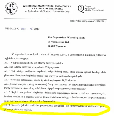 WatchdogPolska - Nawiązując do sprawy zapleśniałego chleba, który dostał pacjent w Wi...