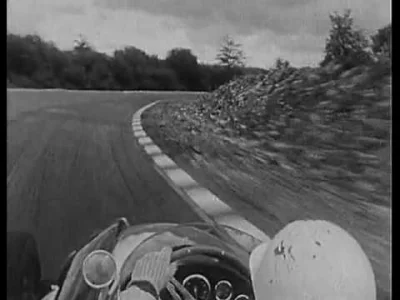 jaxonxst - Stirling Moss i jego okrążenia na Brands Hatch w 1960 roku, niestety zapis...